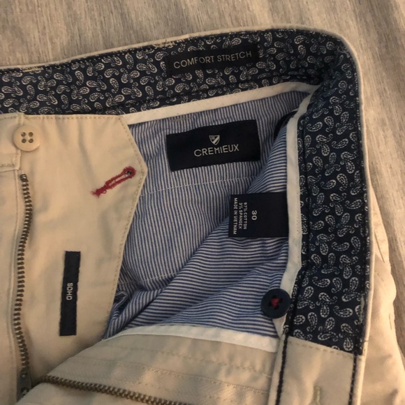 Mens Cremeux Khaki Dress Shorts size 30 - Picture 3 of 4